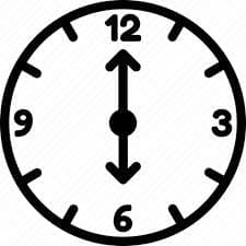 6 o'clock