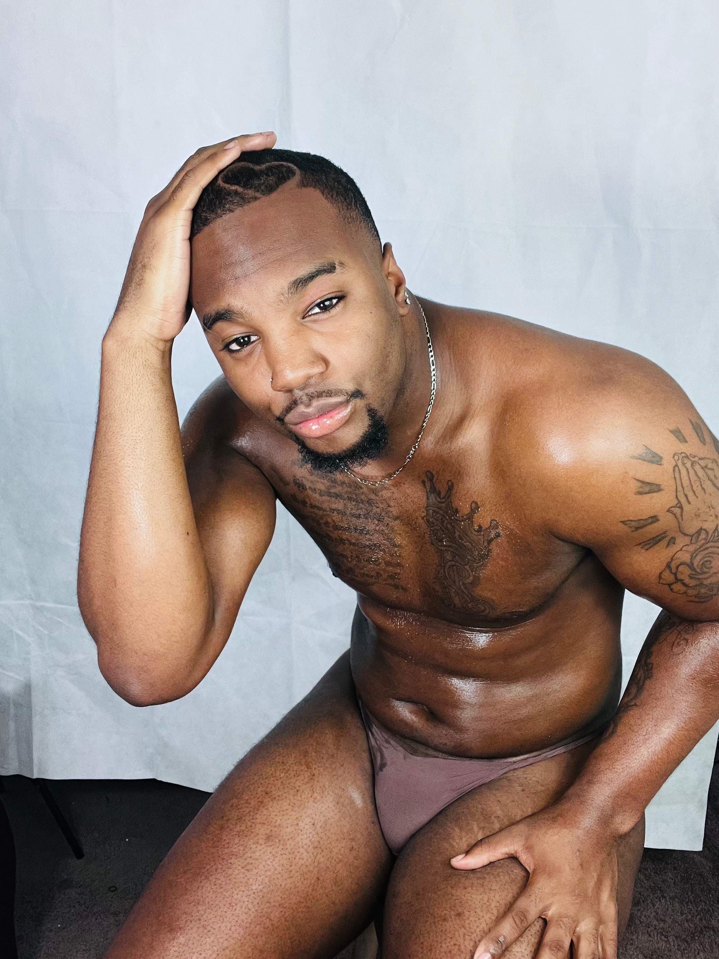 Handsomebrown skin