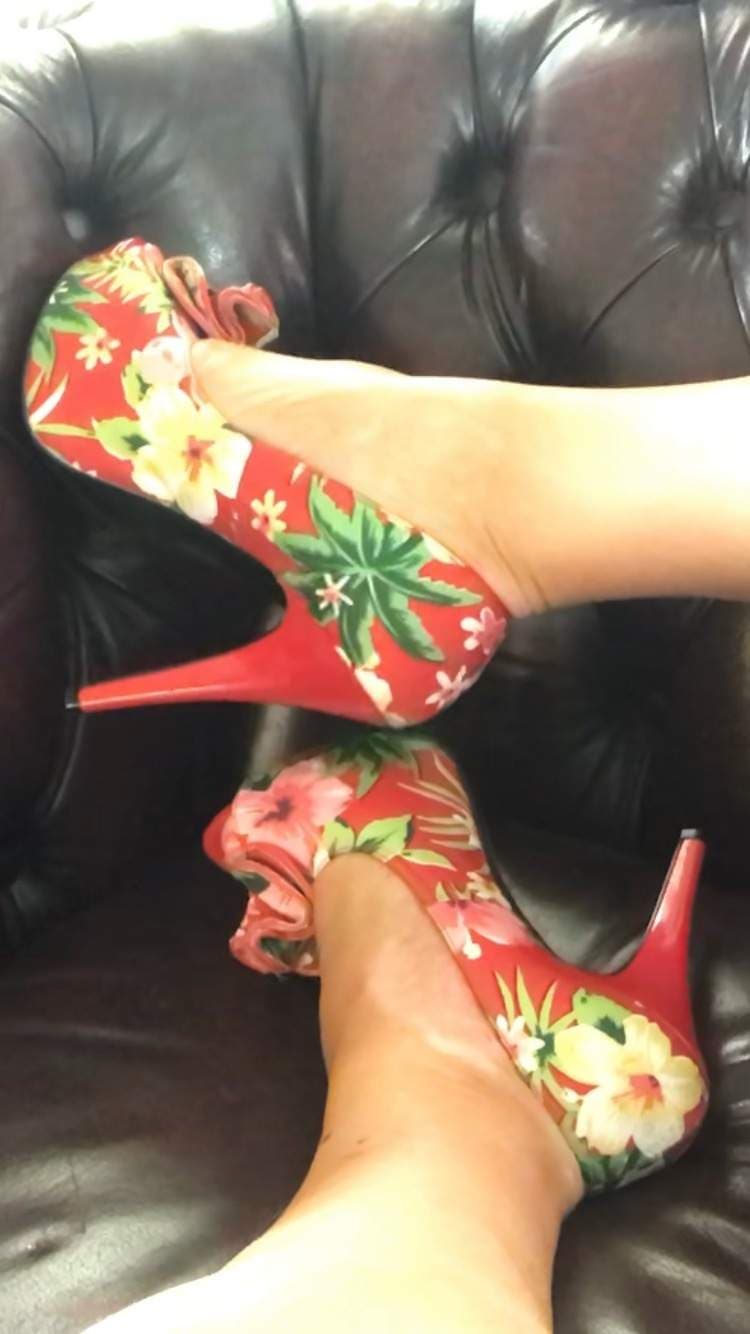 Feet and shoes.