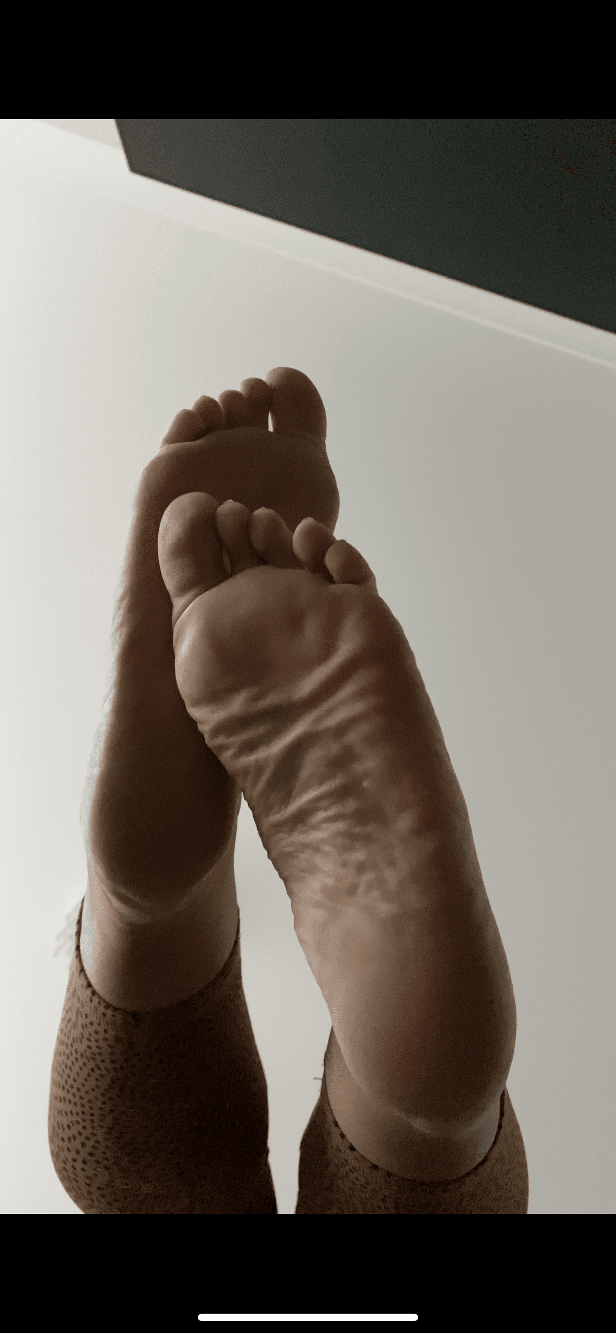 Watch my feet or watch me eat.