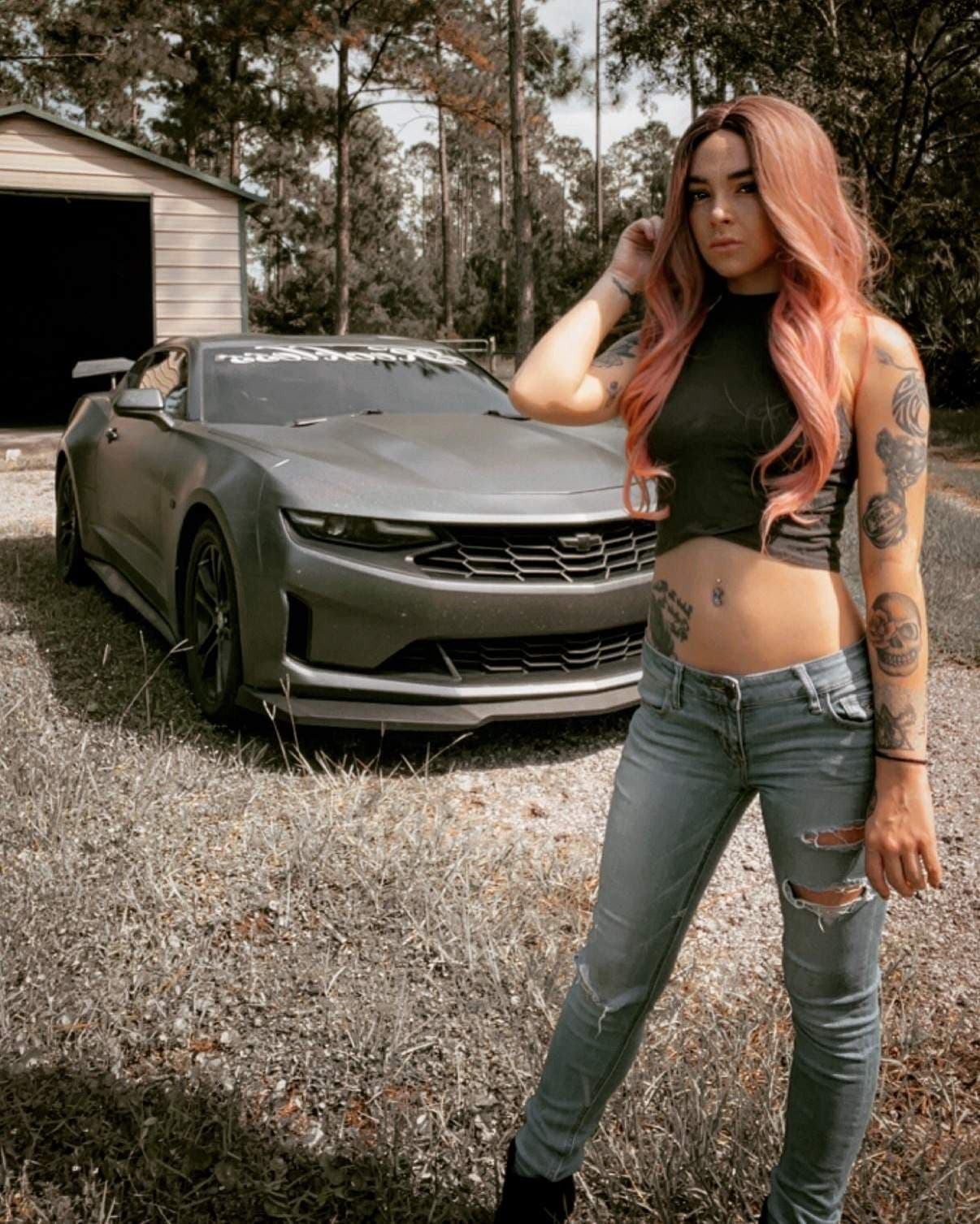 Tatted Car Chick