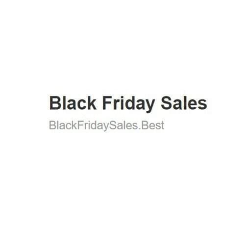 Sales Black Friday