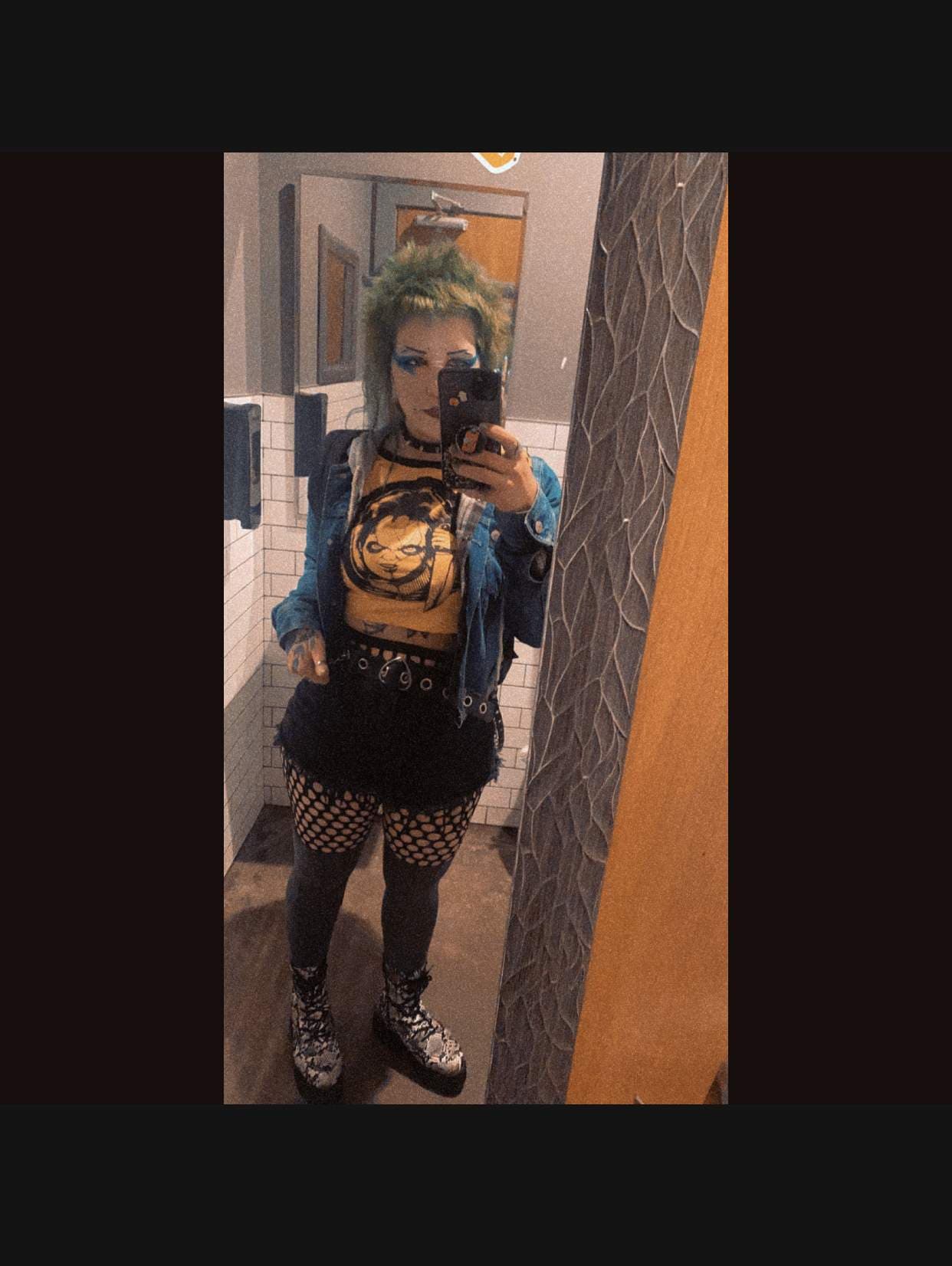 Scary pumpkin lady