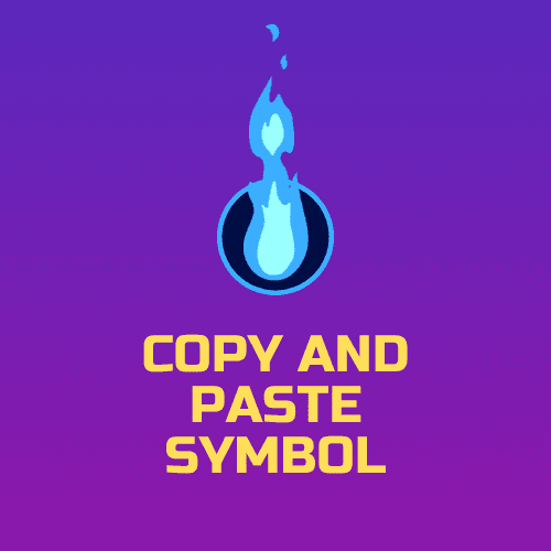 Copy And Paste Symbols