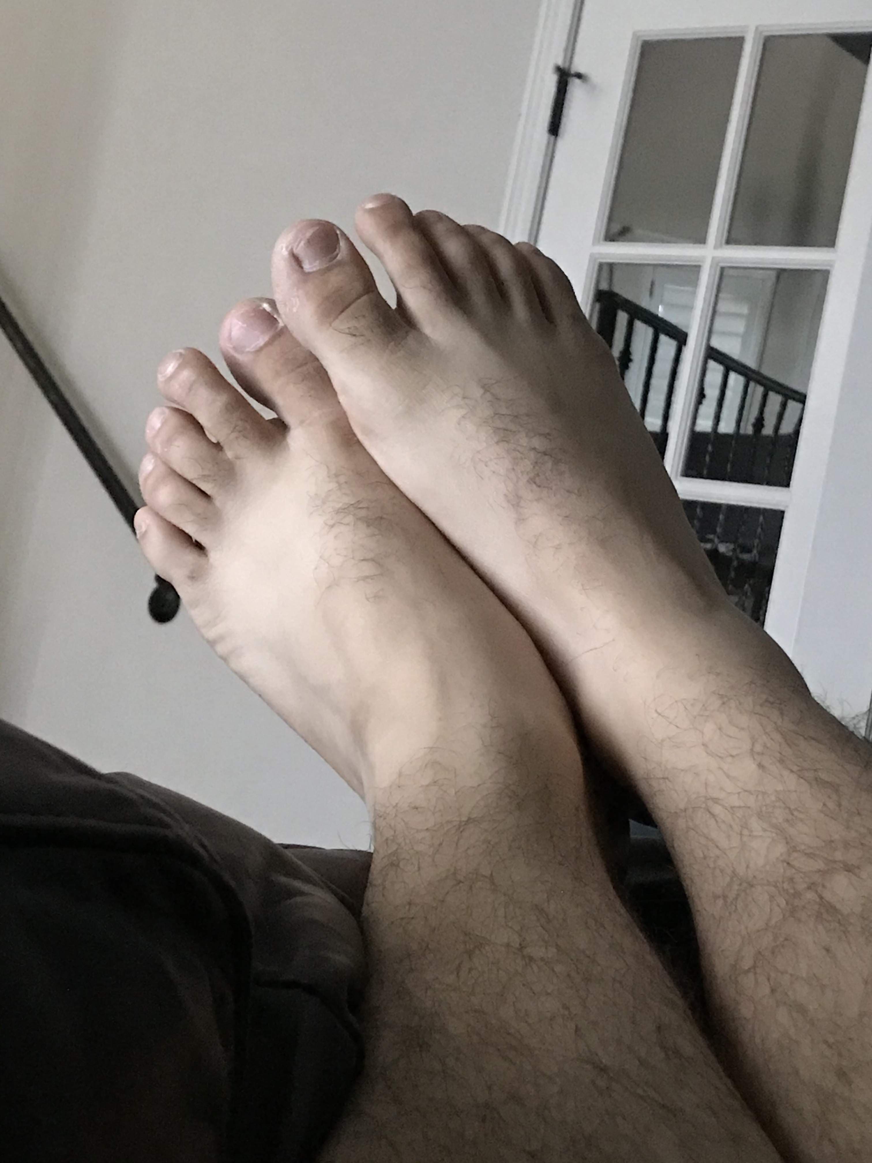 Man feet