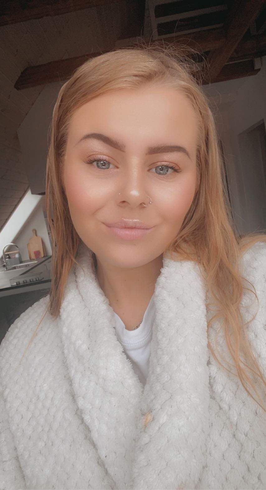 Danish lady with great tits and fat ass!